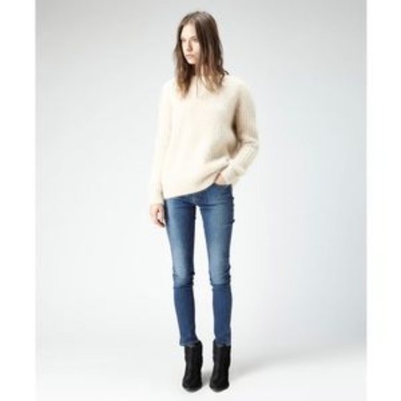 Acne Studios Kex Marine Skinny Raw Hem Stretch Jean, 25x30, EUC, $310 MSRP - Picture 1 of 12